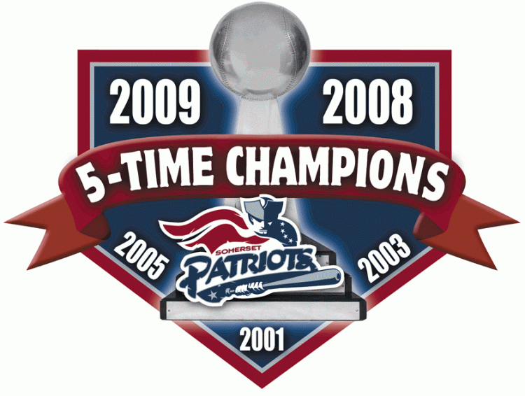 Somerset Patriots 2009-Pres Champion Logo iron on transfers for clothing